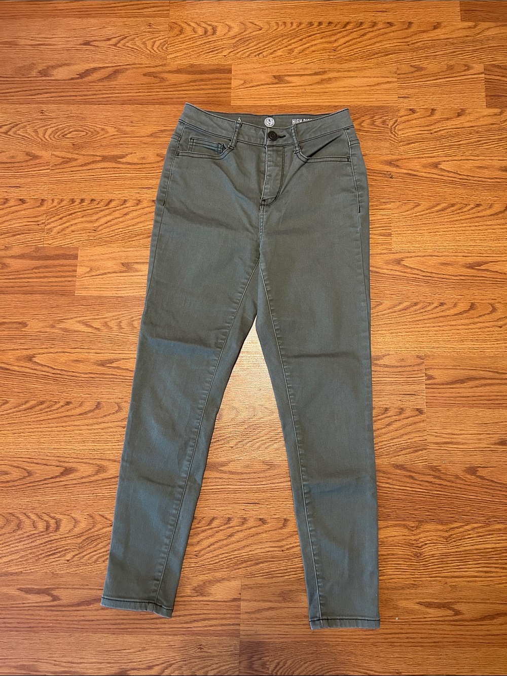 Authentic American Heritage Olive-Green Skinny Jeans